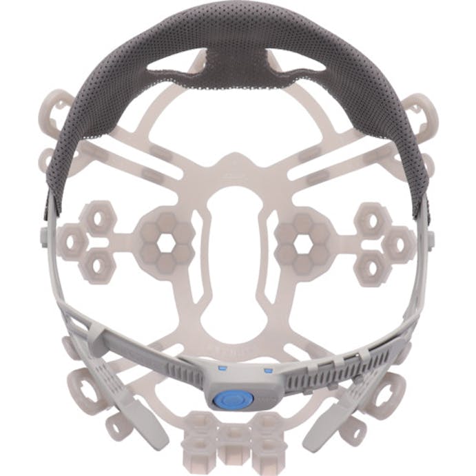 【CAINZ-DASH】谷沢製作所 エアライトＳ搭載ヘルメット（透明バイザータイプ・溝付・通気孔付）　透明バイザー：グレー／帽体色：白 1230-JZV-V2-W3-J【別送品】