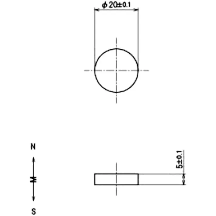 【CAINZ-DASH】マグナ サマリウムコバルト磁石 丸形 (1個入) 2-10205【別送品】