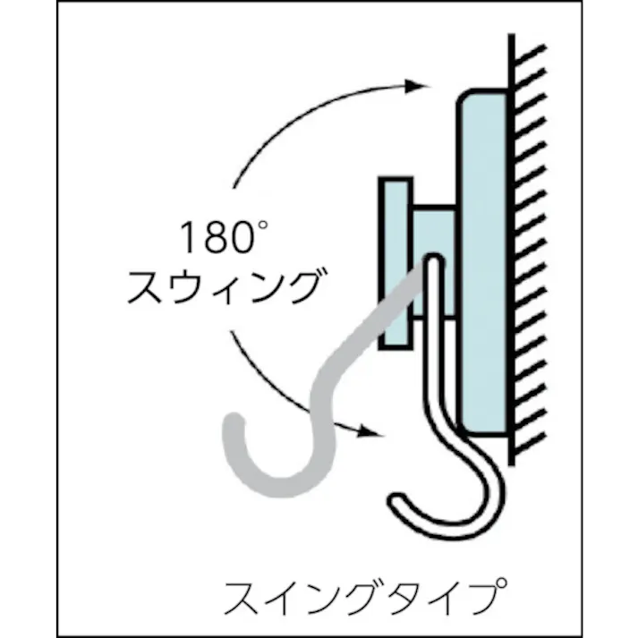 【CAINZ-DASH】マグナ フックマグネット スイングタイプ 平行耐荷重3.4kg 3個入 3-5025S【別送品】