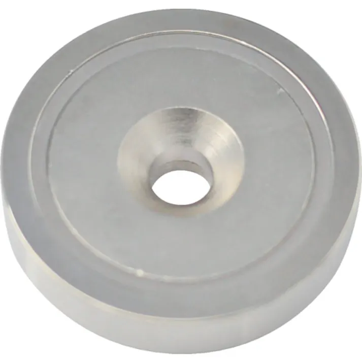 【CAINZ-DASH】マグナ ネオジ磁石プレートキャッチ(丸形・キャップ付・皿穴タイプ) (1個入) 1-NCC48RA【別送品】