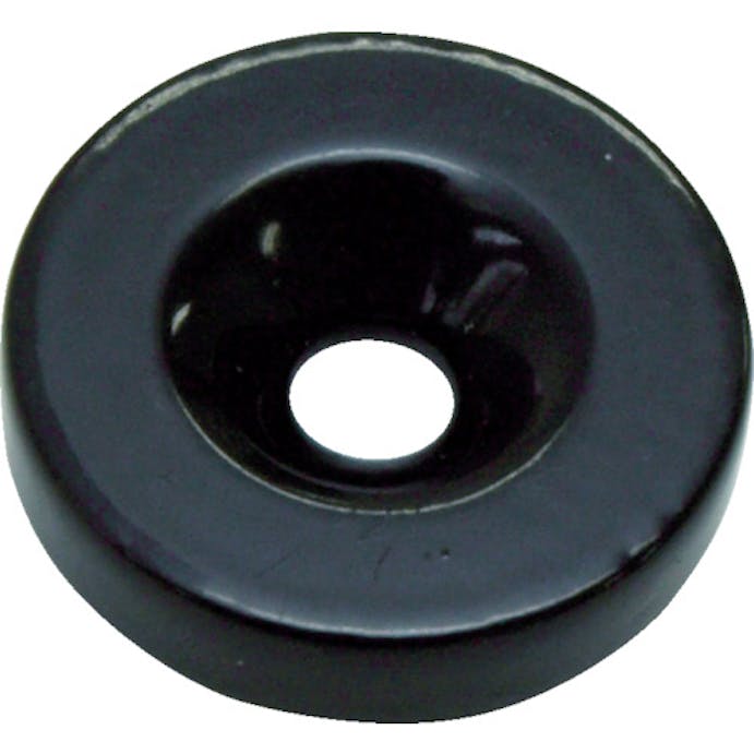 【CAINZ-DASH】マグナ ネオジムポリアミド磁石　１袋２個入（丸形・黒・穴あり） P1-111545B【別送品】