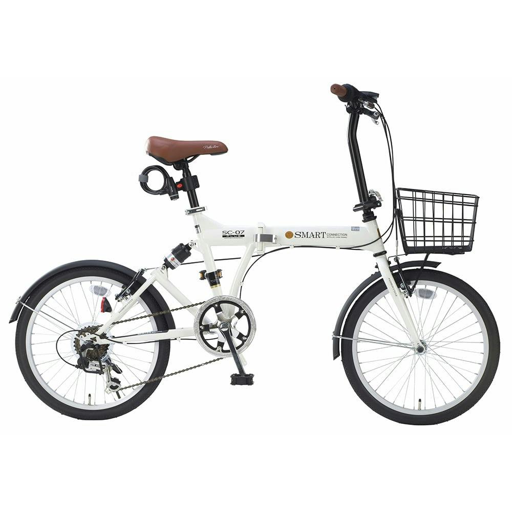 自転車 池商 ｓｃ ０７ ｐｌｕｓ 折畳自転車 ２０インチ ６段変速 オールインワン アイボリー ホームセンター通販 カインズ