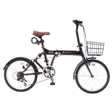 【自転車】《池商》SC-07 PLUS 折畳自転車 20インチ 6段変速 オールインワン エボニーブラウン(販売終了)