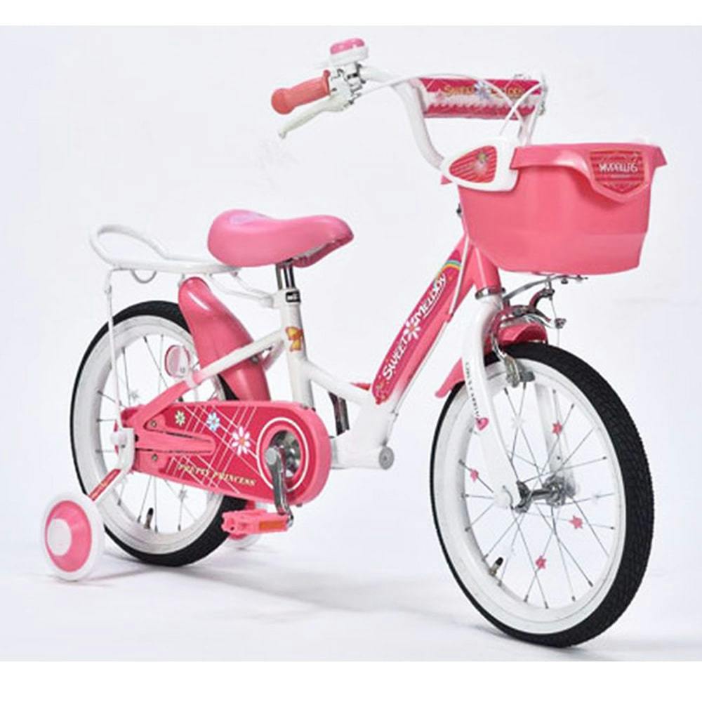 自転車】《池商》 子供用自転車 16インチ MD-12 補助輪付 ピンク(販売