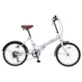 【自転車】《池商》Fieets(フィーツ) CF-FD201 折畳自転車20インチ シマノ6段ギア ホワイト(販売終了)