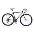 【自転車】《池商》ロードバイク 700C 21段ギア付 MR7001-BBL ブラックブルー