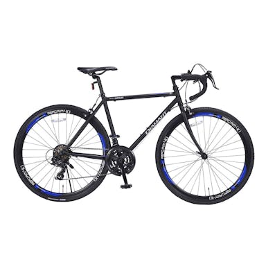 【自転車】《池商》ロードバイク 700C 21段ギア付 MR7001-BBL ブラックブルー