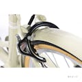 【自転車】《池商》シティサイクル 26インチ 折畳式 ホワイト