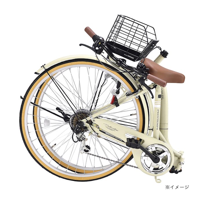 【自転車】《池商》シティサイクル 26インチ 折畳式 クールミント