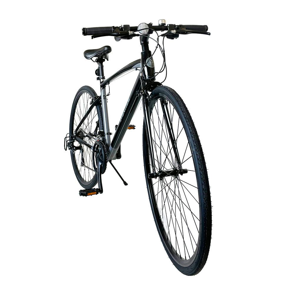 自転車】《池商》エアロクロスバイク 700C ブラック/グレー | クロス 