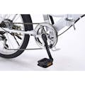 【自転車】《池商》 折畳自転車 シマノ 20インチ 6段ギア M-205 ディープパープル(販売終了)