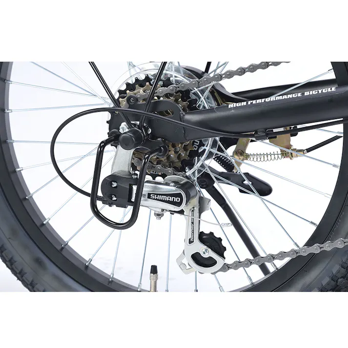 【自転車】折りたたみ自転車 セミファットバイク 20インチ 6段変速 グリーン