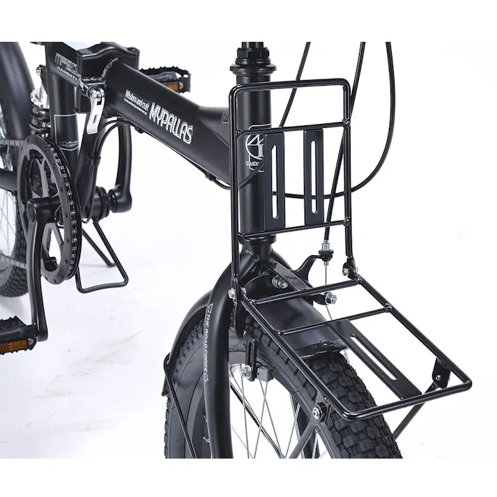 【自転車】折りたたみ自転車 セミファットバイク 20インチ 6段変速 グリーン