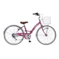 【自転車】《池商》 子供用自転車24・6SP・オートライト M-804F ローズピンク(販売終了)