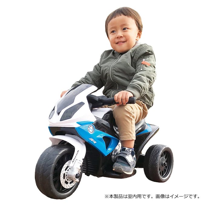 池商 こども用電動乗用3輪バイク BMW S1000RR ブルー【別送品】(販売終了)