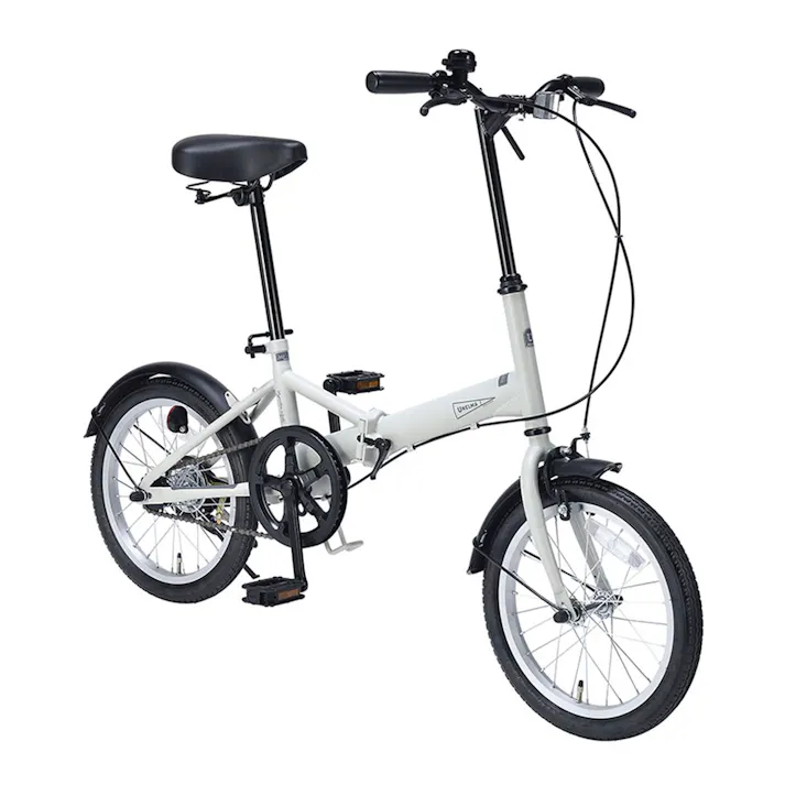 【自転車】折りたたみ自転車 マイパラス 16インチ MF-101-IC アイスグレー