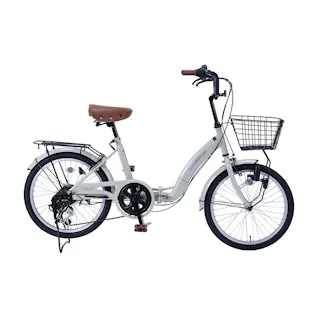 【自転車】マイパラス MYPALLAS 折畳自転車 MF203 EASILY 20・6SP グレージュ
