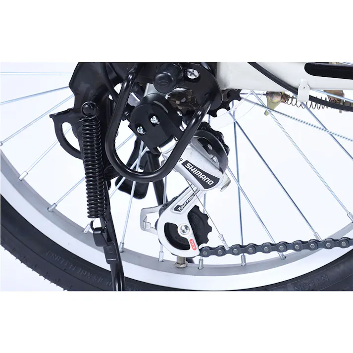 【自転車】マイパラス MYPALLAS 折畳自転車 MF203 EASILY 20・6SP グレージュ