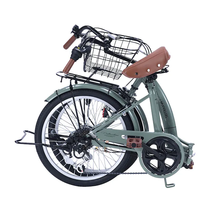 【自転車】マイパラス MYPALLAS 折畳自転車 MF203 EASILY 20・6SP リーフグリーン
