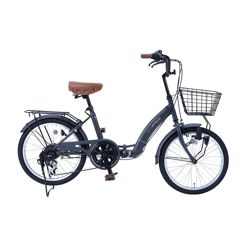 【自転車】マイパラス MYPALLAS 折畳自転車 MF203 EASILY 20・6SP マットネイビー