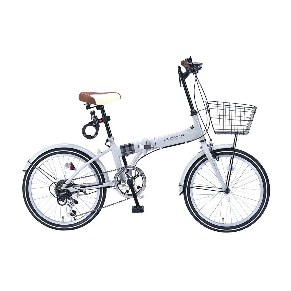 【自転車】マイパラス MYPALLAS 折畳自転車 MF205 GROOM 20・6SP グレージュ