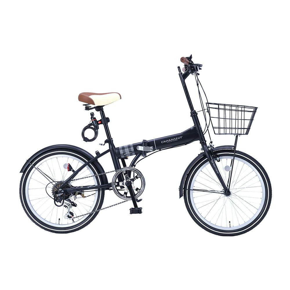 【自転車】マイパラス MYPALLAS 折畳自転車 MF205 GROOM 20・6SP マットブラック