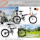 【自転車】マイパラス MYPALLAS MF208SE 折畳セミファット 20・6SP ホワイト/ブラック
