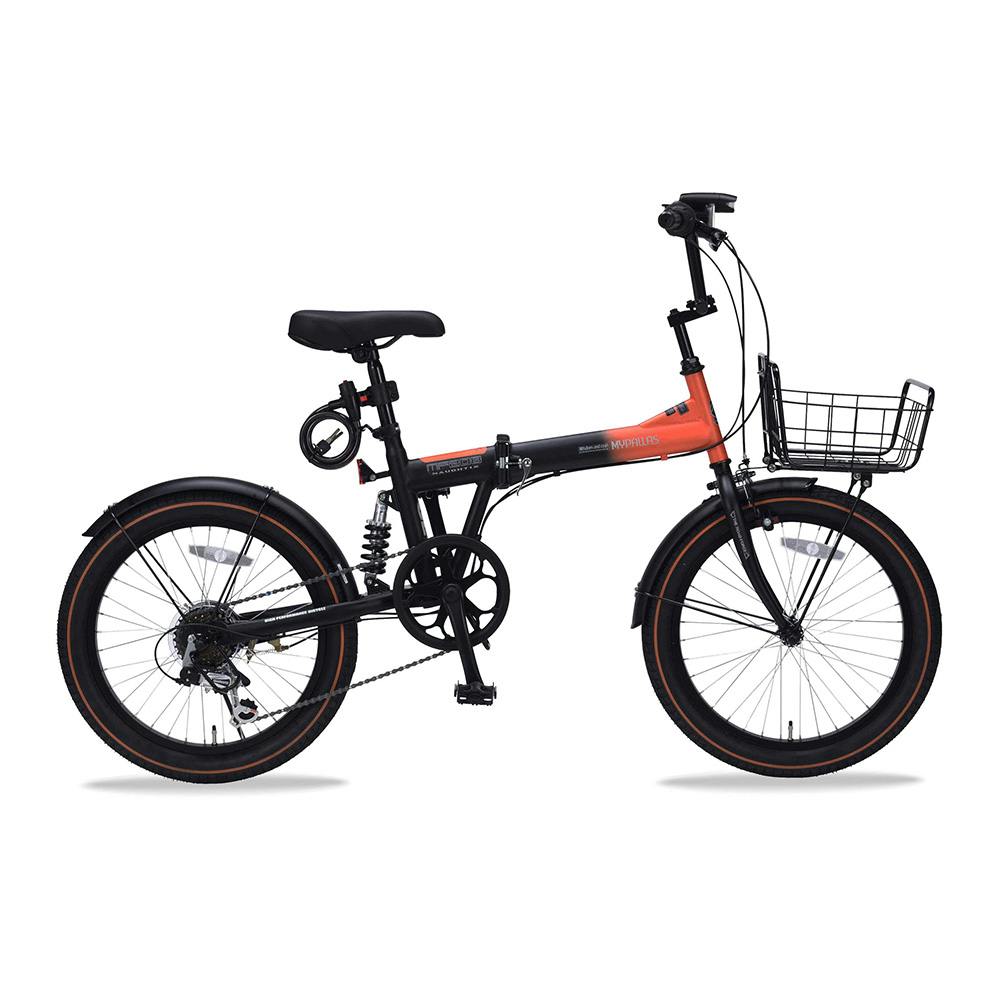 自転車】折りたたみ自転車 セミファットバイク 20インチ 6段変速