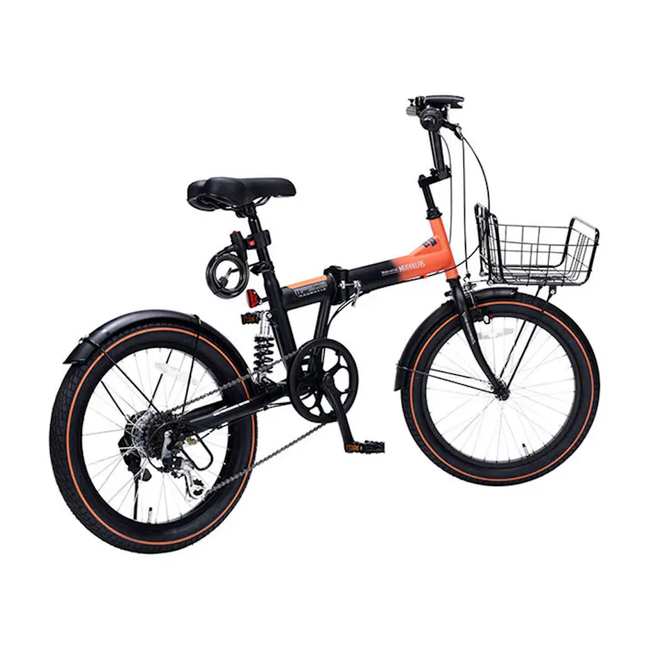 【自転車】マイパラス MYPALLAS MF208SE 折畳セミファット 20・6SP オレンジ/ブラック