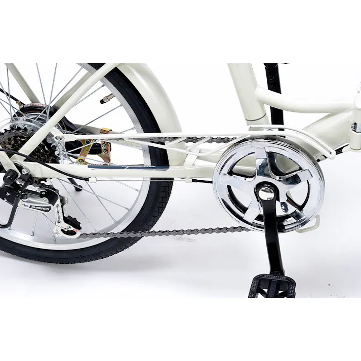 【自転車】折りたたみ自転車 20インチ 6段ギア MF209 マットブラック