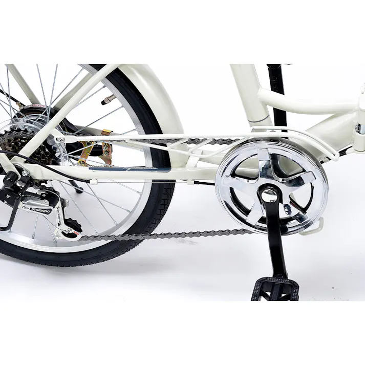 【自転車】折りたたみ自転車 20インチ 6段ギア MF209 カフェ