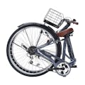 【自転車】《池商》折畳シティサイクル 26インチ 6段変速 マットブラック