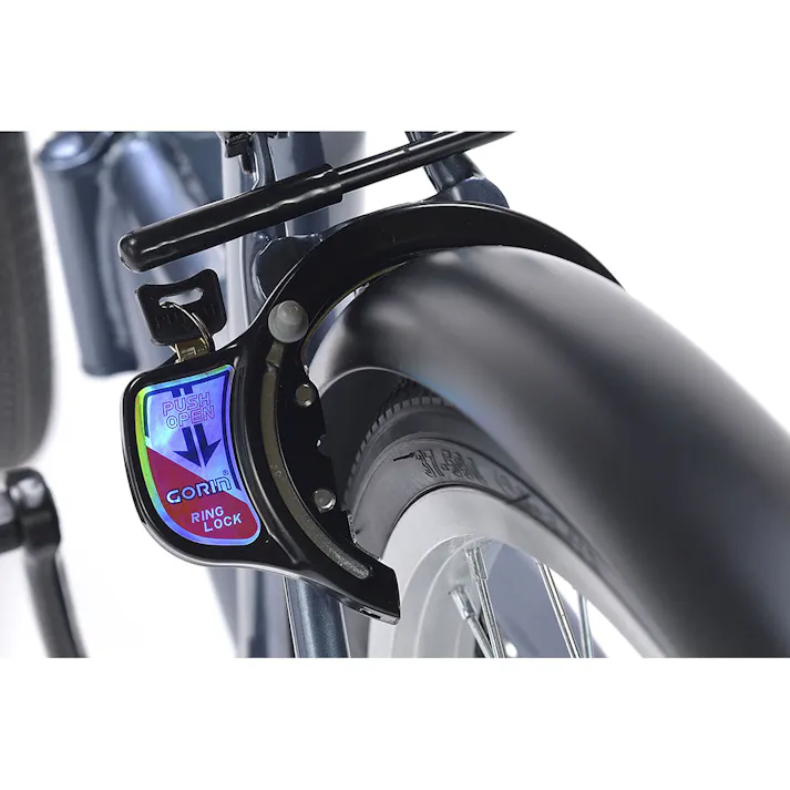 【自転車】折りたたみ自転車 シティサイクル 26インチ 6段ギア アッシュブルー