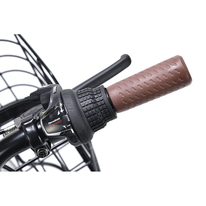 【自転車】折りたたみ自転車 シティサイクル 26インチ 6段ギア アッシュブルー