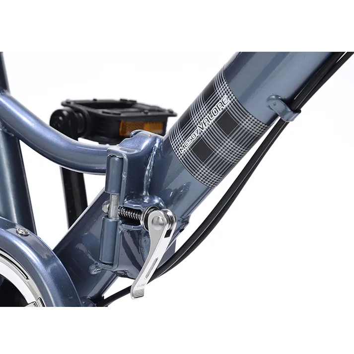 【自転車】折りたたみ自転車 シティサイクル 26インチ 6段ギア アッシュブルー