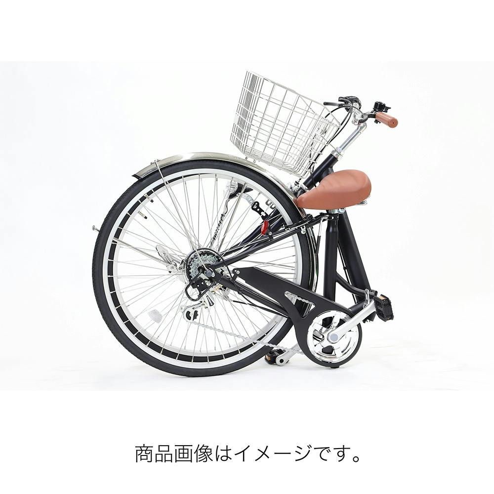 自転車】折りたたみ自転車 BAAシティサイクル 26型 6SP ブラック 自転車】折りたたみ自転車 BAAシティサイクル 26型 6SP ブラック