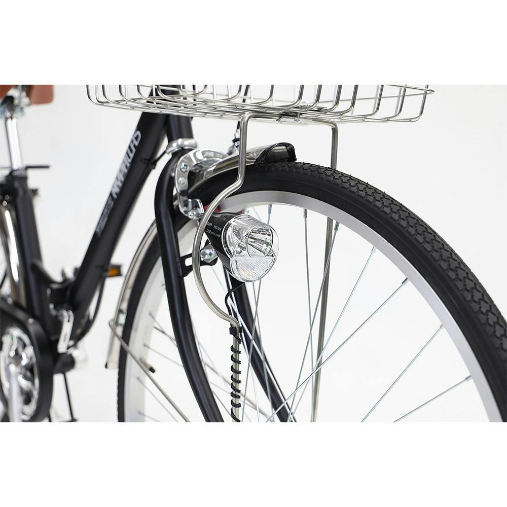 自転車】折りたたみ自転車 BAAシティサイクル 26型 6SP ブラック