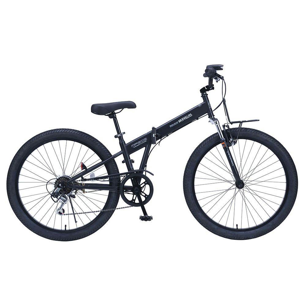 【自転車】マイパラス MYPALLAS 折畳セミファットバイク 26インチ 外装6段 マットブラック