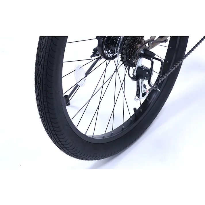 【自転車】マイパラス MYPALLAS 折畳セミファットバイク 26インチ 外装6段 モカブラウン