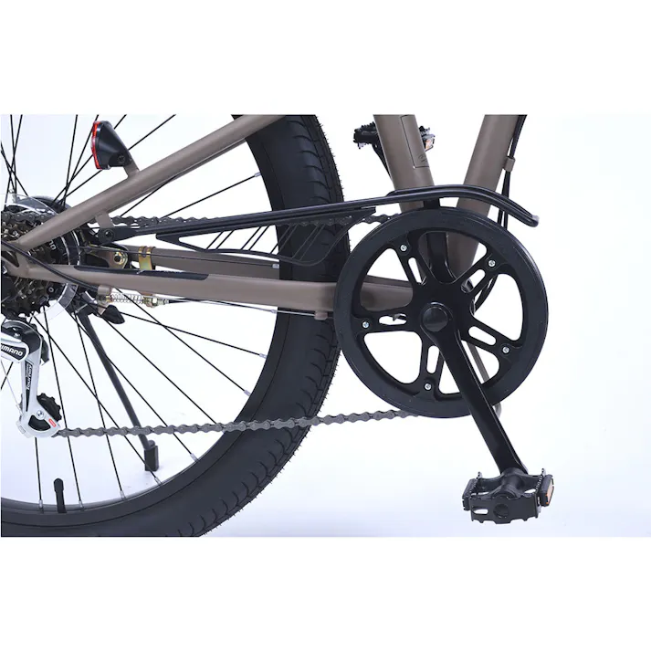 【自転車】マイパラス MYPALLAS 折畳セミファットバイク 26インチ 外装6段 モカブラウン