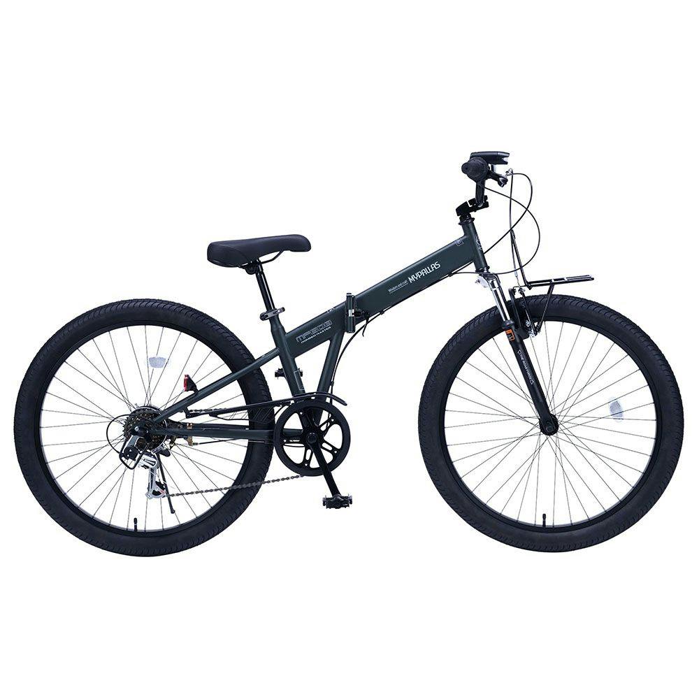 【自転車】マイパラス MYPALLAS 折畳セミファットバイク 26インチ 外装6段 ミリタリーグリーン