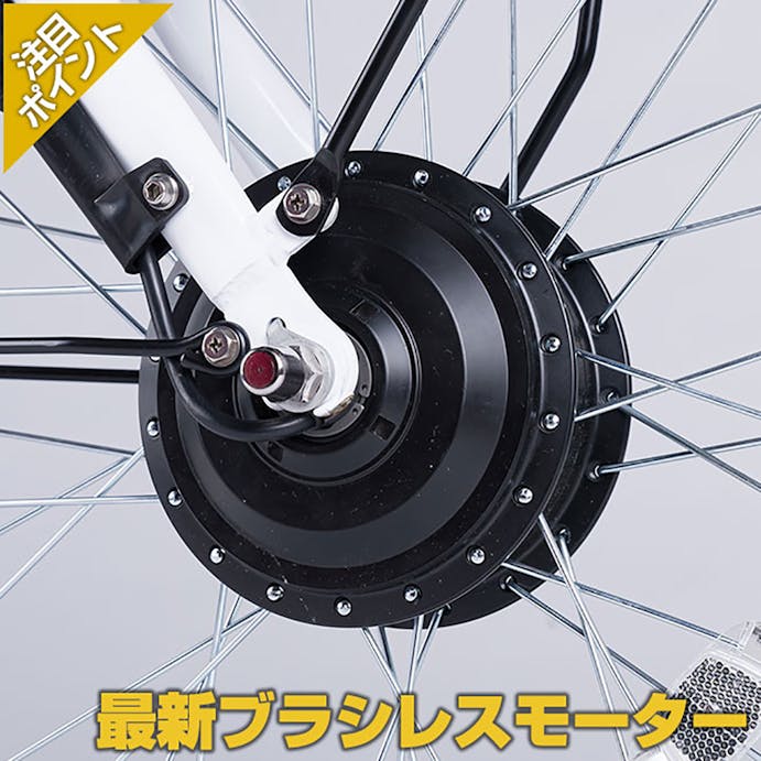 【自転車】《池商》電動アシスト自転車 20インチ GR-MAX GR-EFD206-WHBK ホワイトブラック(販売終了)