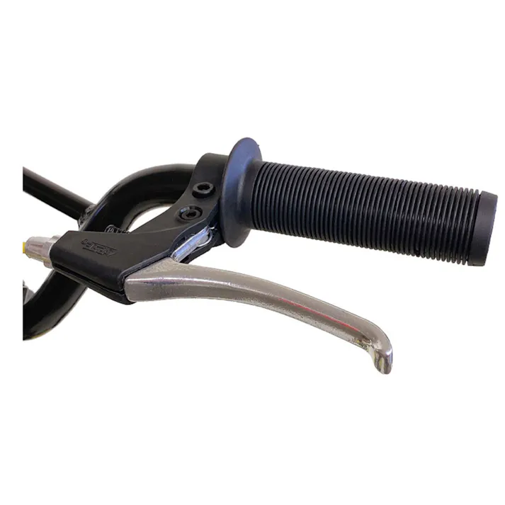 DEEPER 大型キックボード 12インチ ブレーキ付 ブラック×レッド D-KS1200-RD(販売終了)