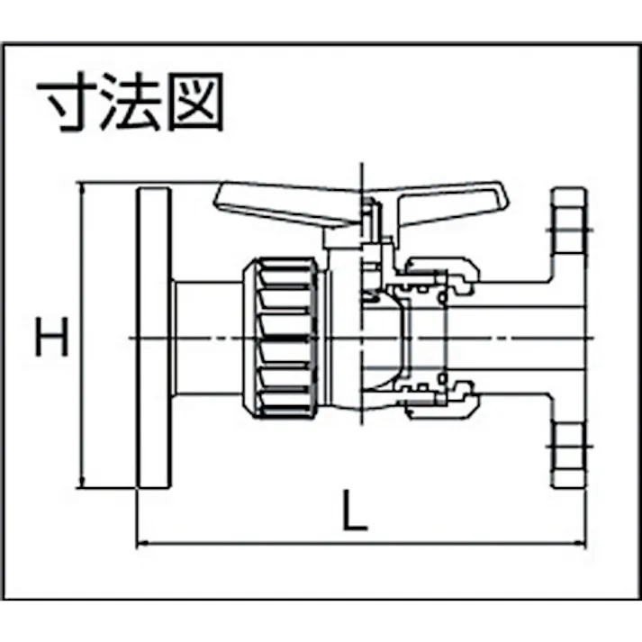 【CAINZ-DASH】積水化学工業 塩ビ製ボールバルブ フランジ式 本体PVC OリングEPDM 15 長さ143mm×高さ98mm BV15FX【別送品】