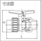 【CAINZ-DASH】積水化学工業 ボールバルブ TS式 本体PVC OリングEPDM 50 BV50SX【別送品】