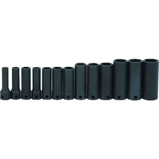 【CAINZ-DASH】スナップオン・ツールズ 3/8ドライブ ディープソケットセット 6角 13個 インパク JHWMS-12-13H【別送品】