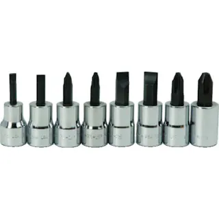 【CAINZ-DASH】スナップオン・ツールズ 3/8ドライブ スクリュードライバービットソケットセット 8個 JHWWSBSP-8RC【別送品】