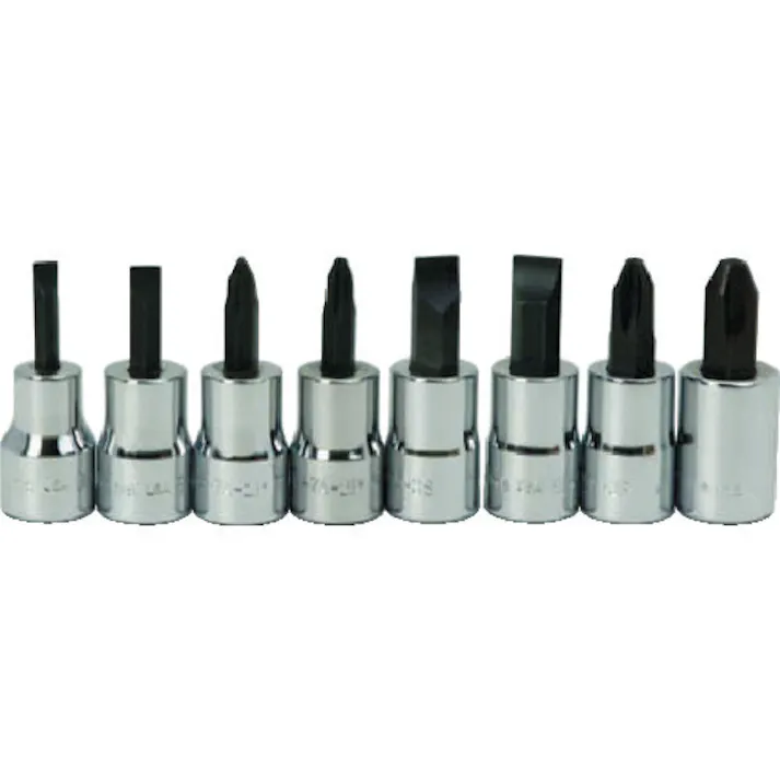 【CAINZ-DASH】スナップオン・ツールズ 3/8ドライブ スクリュードライバービットソケットセット 8個 JHWWSBSP-8RC【別送品】