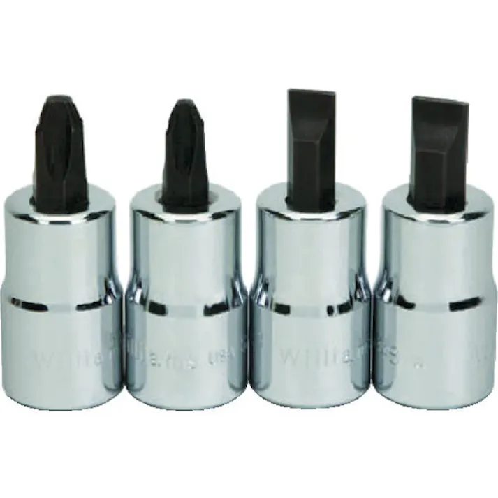 【CAINZ-DASH】スナップオン・ツールズ 1/2ドライブ スクリュードライバービットソケットセット 4個 JHWWSSSP-4RC【別送品】