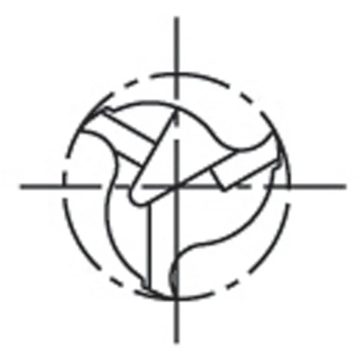 【CAINZ-DASH】ダイジェット工業 アルミ加工用ソリッドスクエアエンドミル(3枚刃・レギュラー刃長・ロングスリムシャンク) 12.0mm AL-SEES3120-LS【別送品】